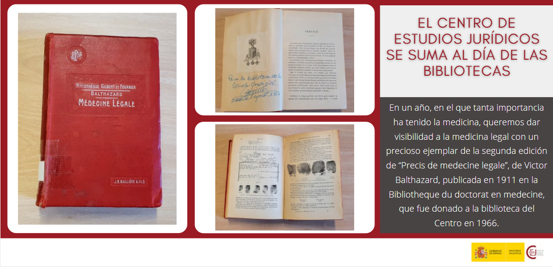 EL CENTRO DE ESTUDIOS JURÍDICOS SE SUMA AL DÍA DE LAS BIBLIOTECAS EL CENTRO DE ESTUDIOS JURÍDICOS SE SUMA AL DÍA DE LAS BIBLIOTECAS
