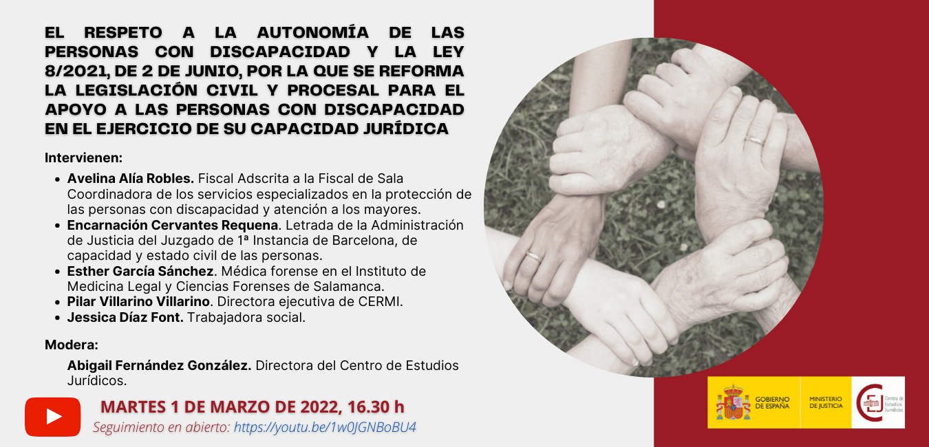 EL CENTRO DE ESTUDIOS JURÍDICOS INICIA LAS ACTIVIDADES DE FORMACIÓN EN ABIERTO DE 2022 CON UNA MESA REDONDA SOBRE EL RESPETO A LA AUTONOMÍA DE LAS PER EL CENTRO DE ESTUDIOS JURÍDICOS INICIA LAS ACTIVIDADES DE FORMACIÓN EN ABIERTO DE 2022 CON UNA MESA REDONDA SOBRE EL RESPETO A LA AUTONOMÍA DE LAS PER