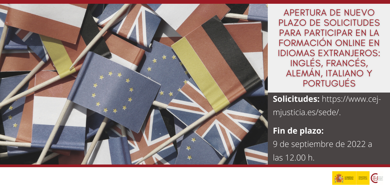 OPENING NEW DEADLINE FOR APPLICATIONS FOR PARTICIPATION IN THE ONLINE TRAINING IN FOREIGN LANGUAGES OPENING NEW DEADLINE FOR APPLICATIONS FOR PARTICIPATION IN THE ONLINE TRAINING IN FOREIGN LANGUAGES