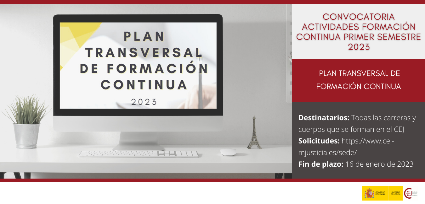 CONVOCATORIA ACTIVIDADES PLAN TRANSVERSAL PRIMEIRO SEMESTRE 2023