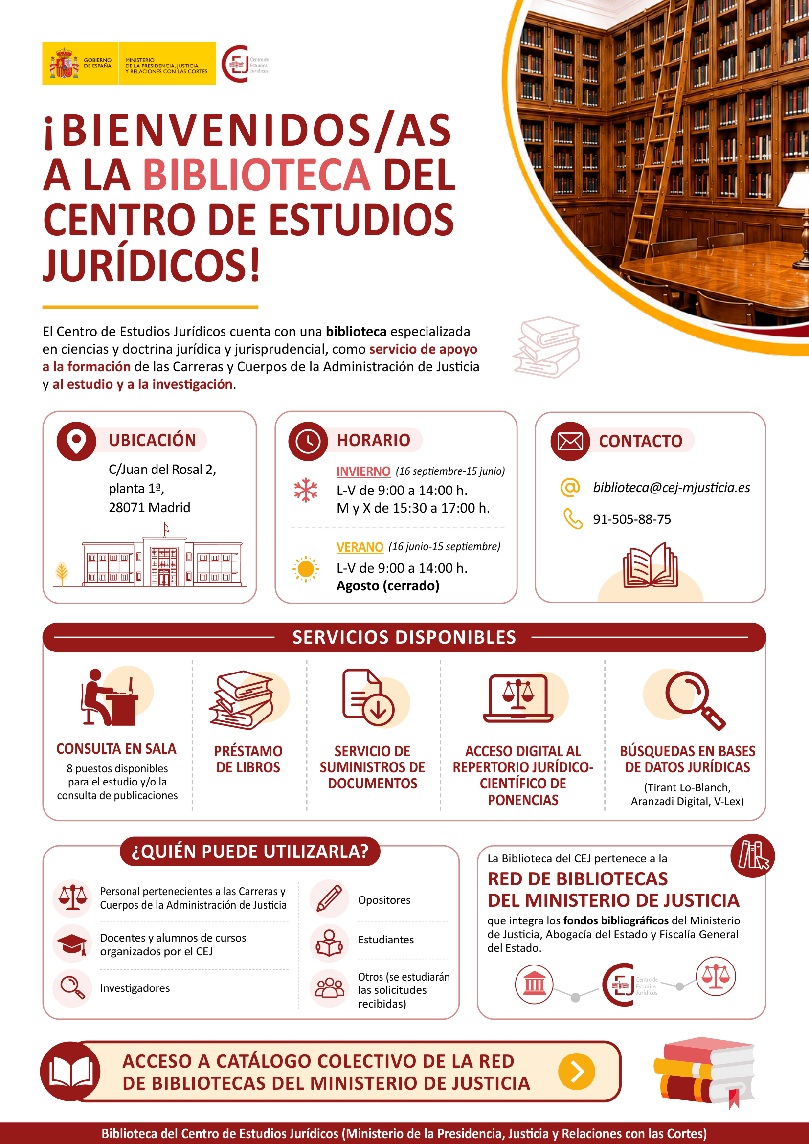 Infografía Biblioteca CEJ